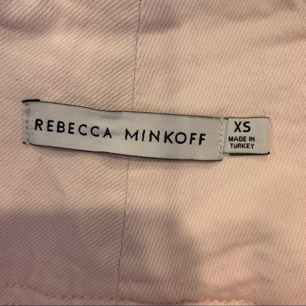 Rebecca Minkoff Callie Pink Denim Skirt Size XS - Picture 7 of 11